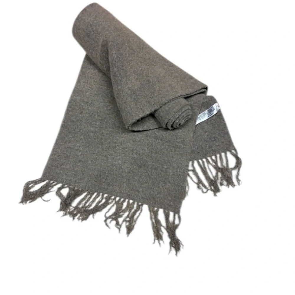 NWOT. Zara Taupe Grey Soft Large Long Scarf.